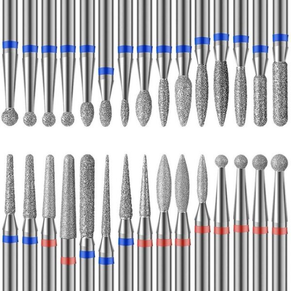 Refined Living Keramik-Nagelfeile Polierfeile Nagelfräser Bits 30 Stück