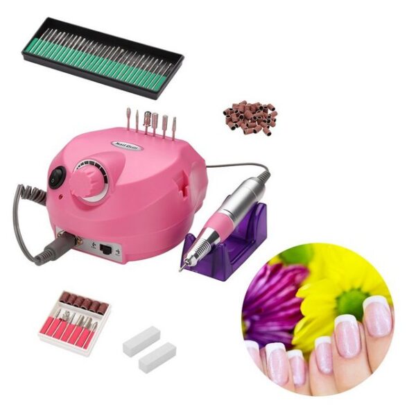 Bettizia Maniküre-Pediküre-Set Elektrische Nagelfräser Nagelfeile Maniküre Diamantschleifer 18W Rosa